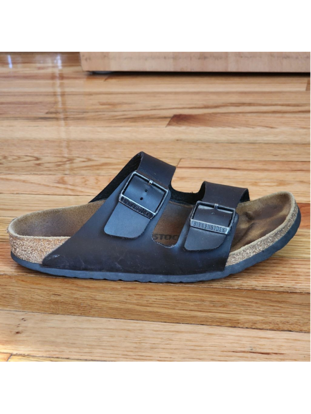 BIRKENSTOCK Black Arizona Birki Flor Slide Sandals Size 39 8 - Picture 4 of 10